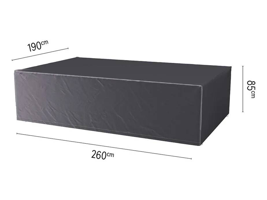 Platinum AeroCover Möbelskydd Aerocover till matgrupp Sort/sort 260 x 190 x H85 cm