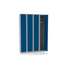 Klädskåp 4 dörrar bredd 1200 mm blå, 616104-131