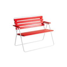 Varax RETRO 322 2-sits Bänk Utomhus Vit/Röd - Varax Matstolar ute