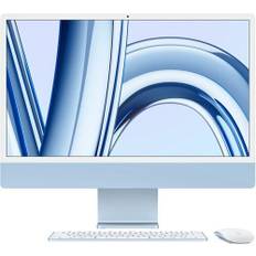 Apple iMac 2023 M3 8 Core | 24" | 16 GB | 512 GB SSD | 10-Core GPU | Gb LAN | blå | kompatibelt tilbehør | DE