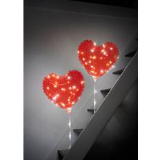 Hjerteballon 40 Micro-LED 2-pk.