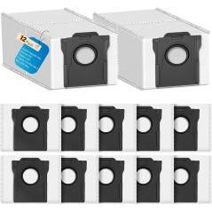Dreame Støvposer 12 stk. 3,2 L til L10s Ultra Gen2/X30/X40/X50/L40/L50 – kompatibelt tilbehør.