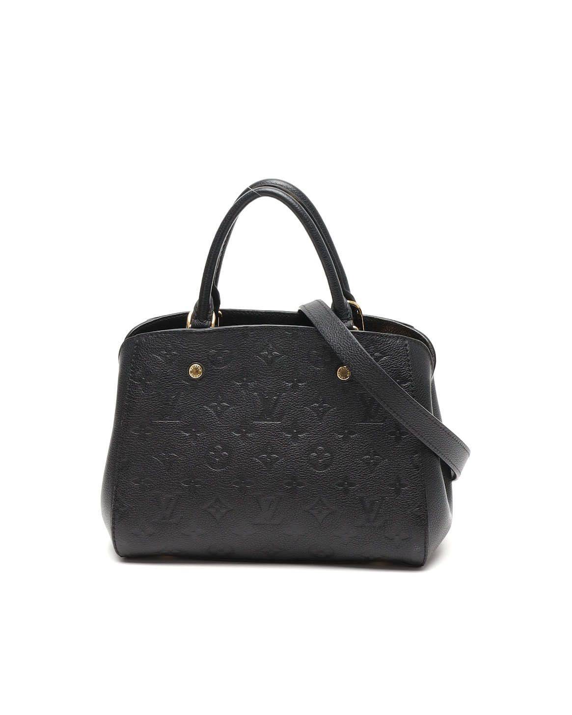 Louis Vuitton Monogram Empreinte Montaigne BB Bag - Black (One Size)