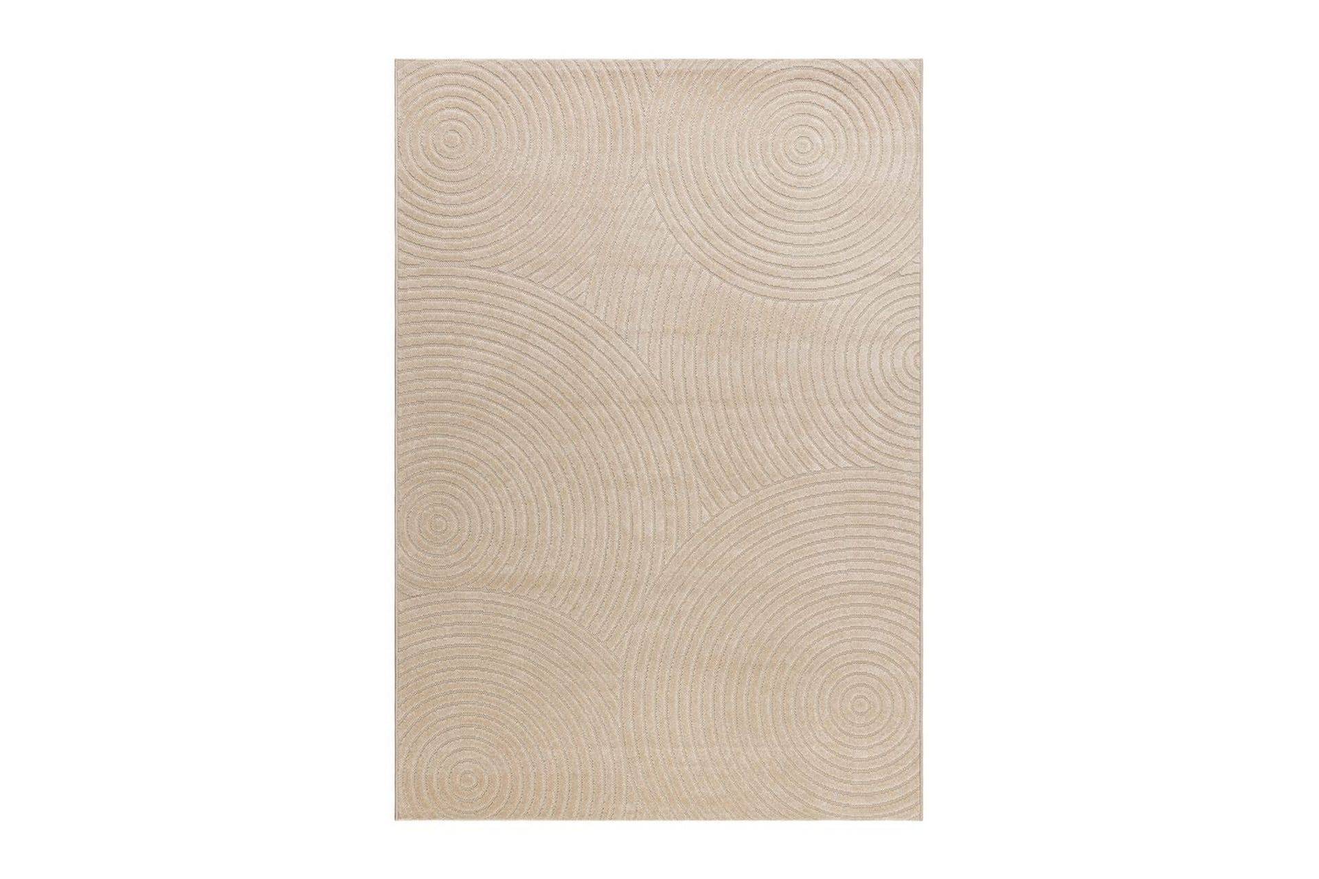 Wiltonmatta Hawaii Trend 240x340 cm, Linne - Utomhusmatta Beige KM Home