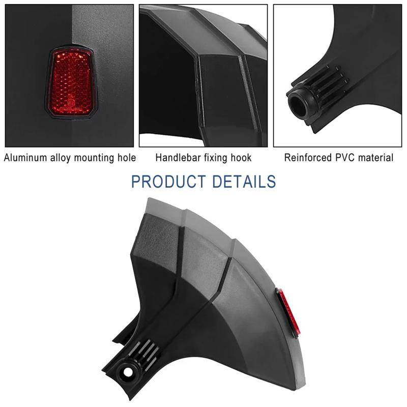 För Kukirin G2 G3 G4 Scooter Bakre Med Reflektor Bakre Stänkskärm Hjulskydd Kukirin G2/G3/G4 Bakre Delar· black