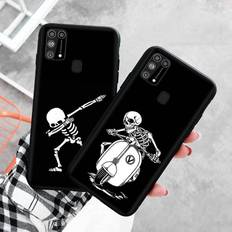 Black Case for Xiaomi Redmi 13C Note 9 iPhone XR 7 8 14 15 11 12 13 X XS Pro Max Samsung A25 S23 S24 FE Ultra Plus Grunt Xiaomi POCO M6 5G svart