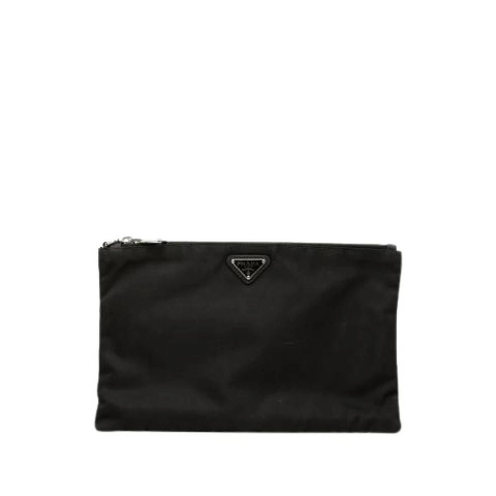Prada Vintage Pre-owned Nylon Clutch - Vintage - Dame - Sort - ONE SIZE - Nylon