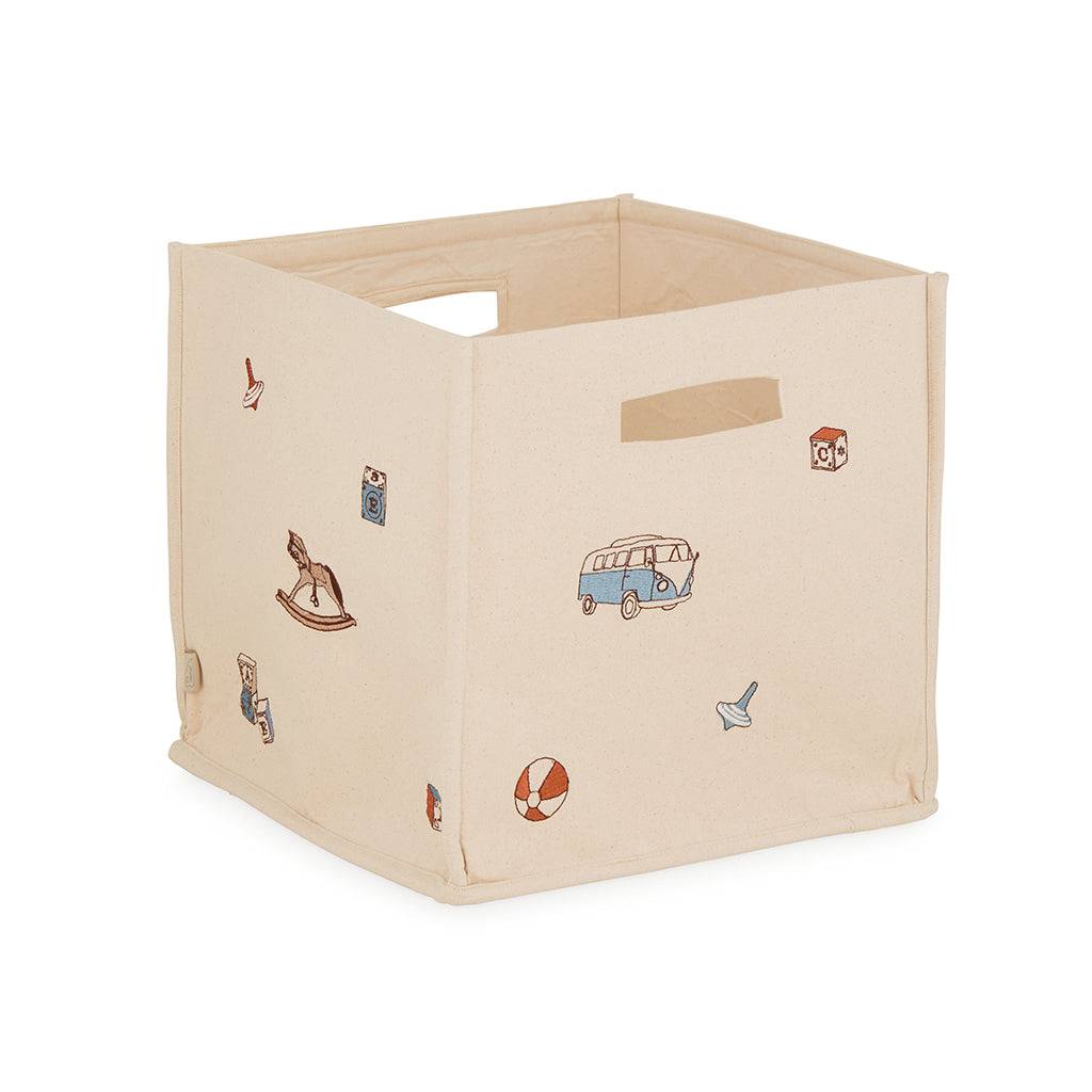 Cam Cam Canvas opbevaringskurv økologisk GOTS - Vintage toys