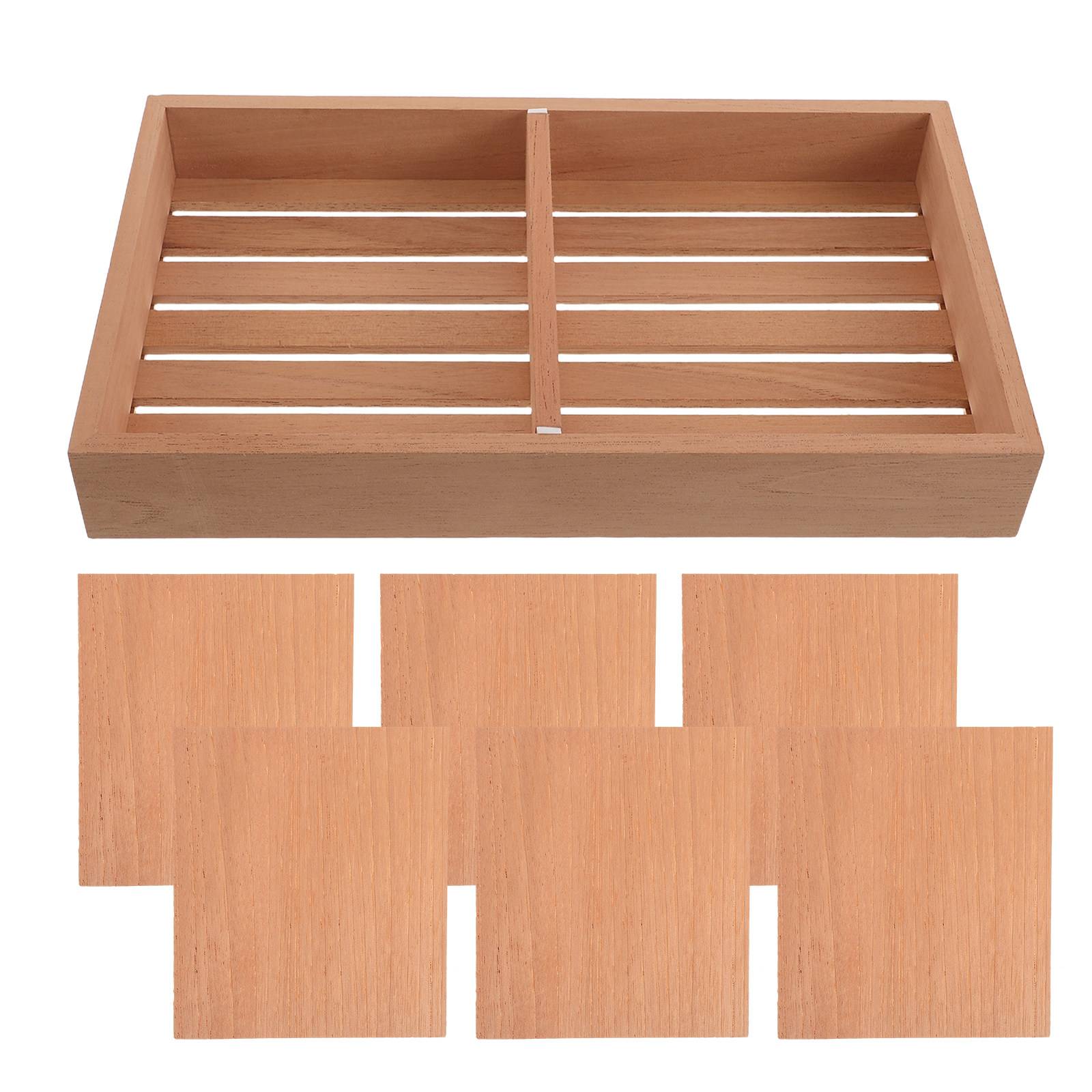 Cigar Accessory Tray Cedar Trays for Cigars Spanish Humidor Boxes Case Brown Desktop Humidors Dividers