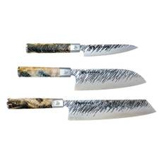 Satake Ame knivset med Petty, Santoku & Kiritsuke