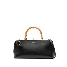 Jil Sander - Goji totebag i skinn - dam - kalvskinn/bambu/kalvskinn - one size - Svart