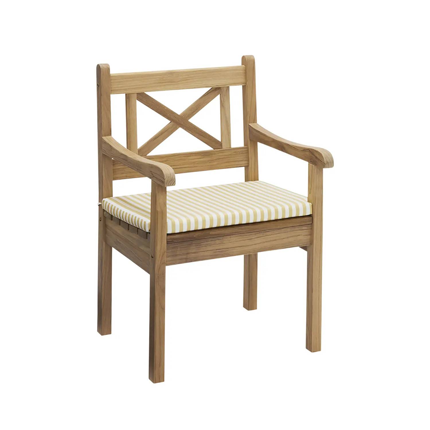 Skagen stolsdyna 59x44 cm - Vit/Grå/Ljusgrå/Blå/Gul