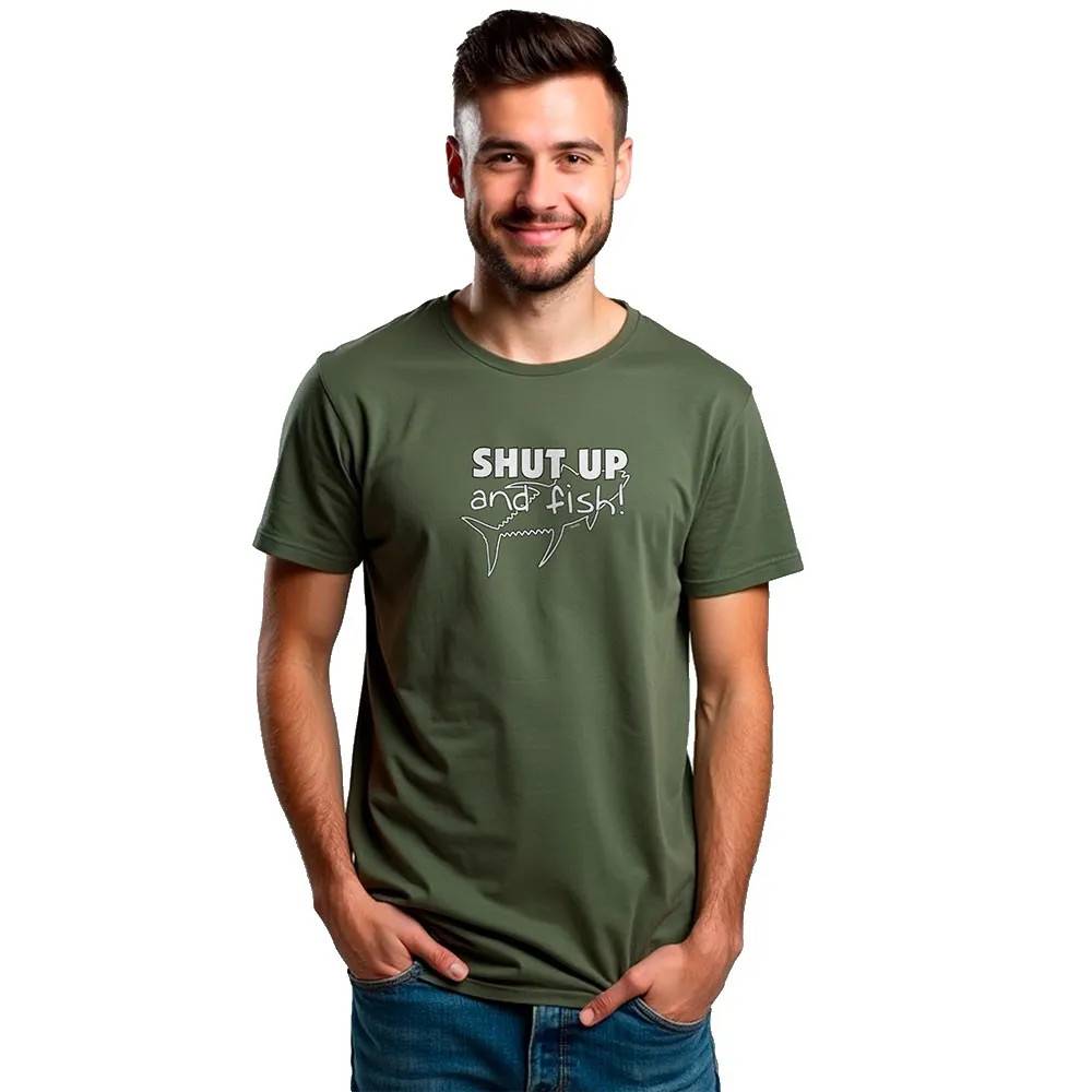 Kruskis Shut Up And Fish T-shirt Med Korte ærmer