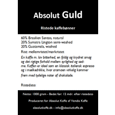 Absolut Guld 1 kg b&ouml;nor f&auml;rkst rostat - Ristet 9. december