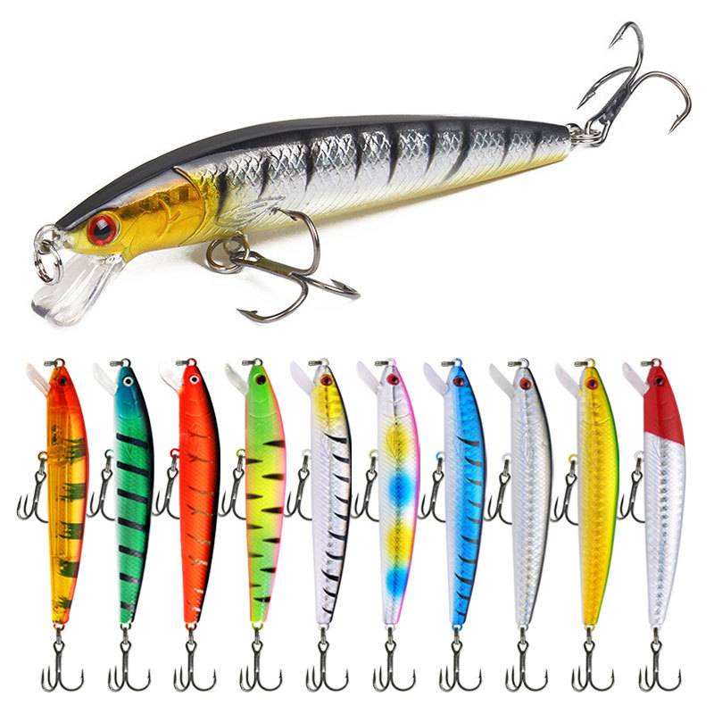 10 Pcs Fishing Lure Set Mini Fishing Hard Bait Minnow Floating Swing Crankbait Crazy Wobblers Artificial Bionic Crank Lures