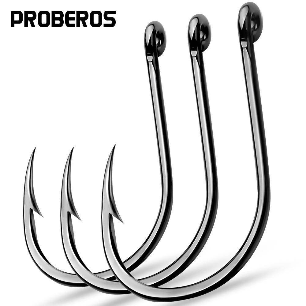 PRO BEROS Mjuk insektskrok med hulling Fiskkrok Bulk Enkelkrok 200st/påse