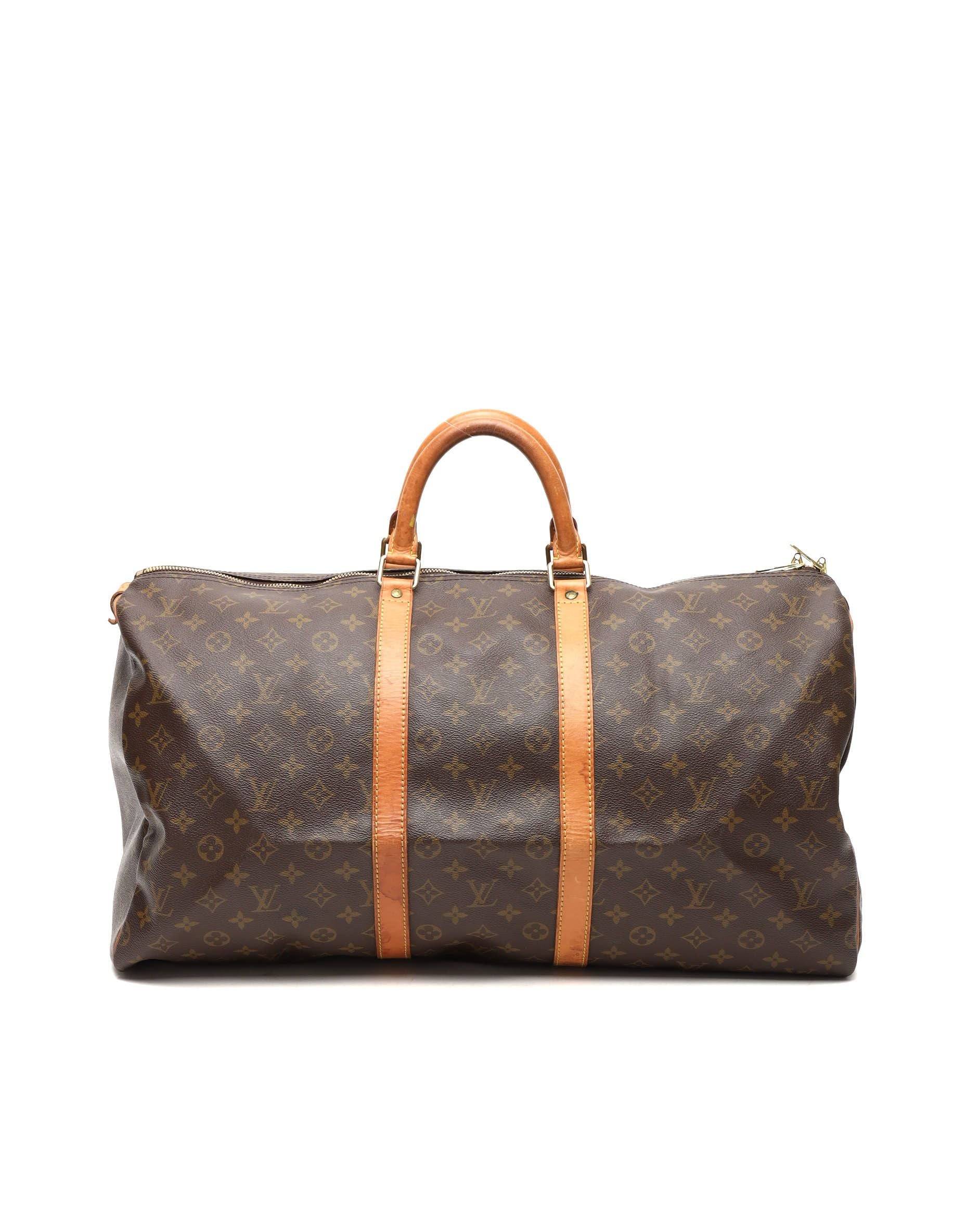 Louis Vuitton Monogram Keepall 55 Weekend Bag - Brown - One Size