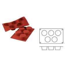 Silikoneform stor muffin, SF024, Ø 81 mm
