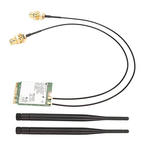 Trådlöst Nätverkskort, Nätverkskortsmodul, Gigabit Tri Band WiFi 6 Generation 802.11AX Standard 6GHz 5GHz 2,4GHz M.2 NGFF Trådlös Kortmodul