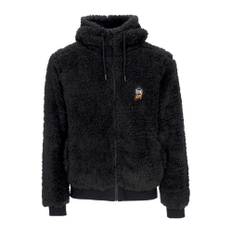 Dolly Noire, Sweatshirts & Hoodies, Herr, M, Polyester, Sherpa Zip Hoodie Graphite