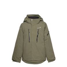 Helicopter Winter Jacket Kids Sport Snow-ski Clothing Snow-ski Jacket Khaki Green ISBJÖRN Of Sweden