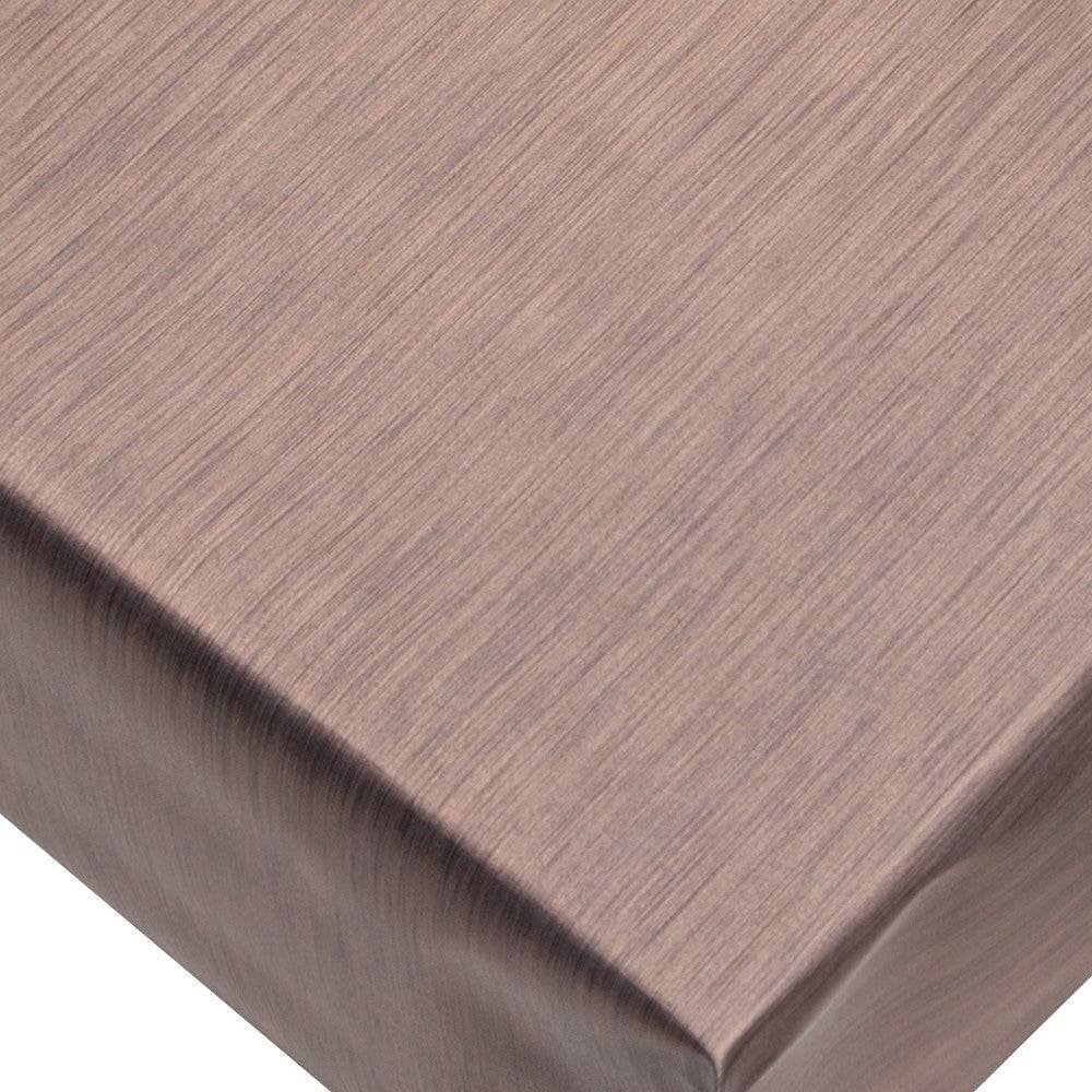 LÆNGDE: 2,2 m - Metallic Kaffe - ensfarvet voksdug i metal look