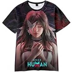 Once Human 3D T-Shirt Merch Män Kortärmad Kvinnor Rolig T-shirt Unisex, stil -1, 3XL