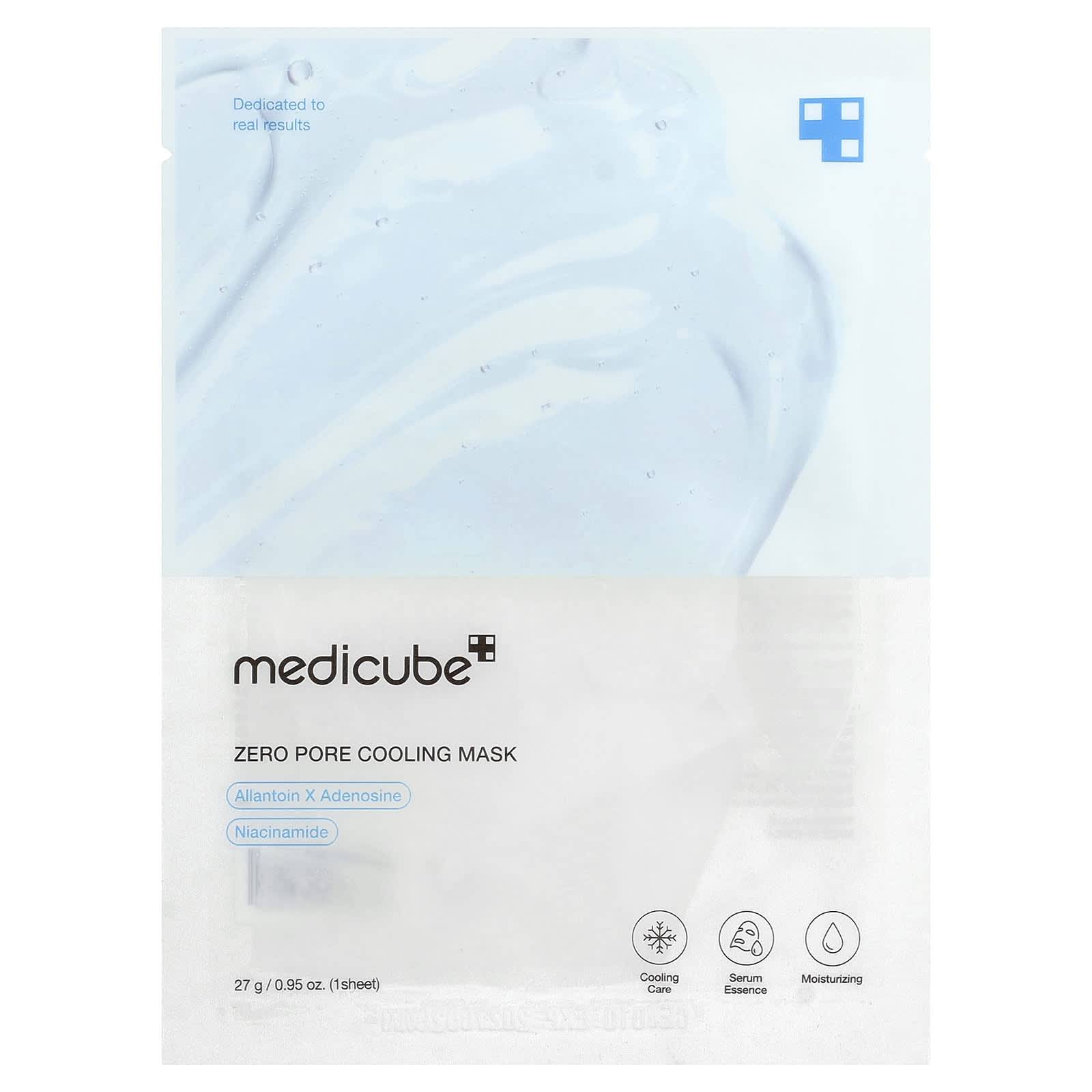 Medicube Zero Pore Cooling Skönhetsmask, 1 ark, 27 g (0,95 oz)