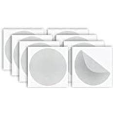 Dekaler Anti-kollision Kristall 8 Cirklar Emerilerad Vinyl Cirkulärt självhäftande för fönster Kristaller Anti-Shock Människor och Fåglar (12 cm, Matt)