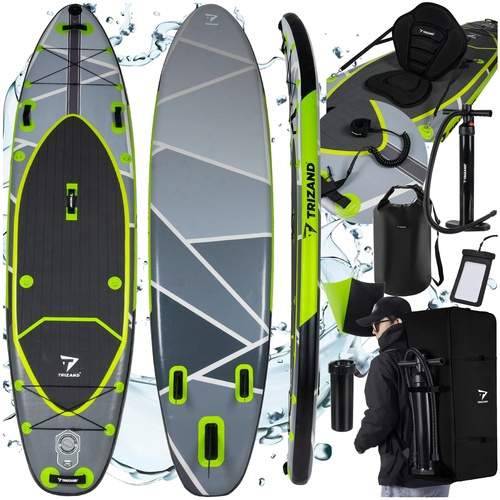 Oppusteligt SUP-board 335 cm med pagaj og tilbehør