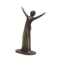 Lille bronzefigur "Glæde", højde 7,5 cm. Kunstner Kerstin Stark. Fin gave til mange anledninger.