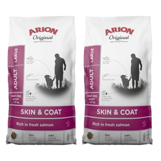 2 x ARION Original Skin & Coat Large 12 kg