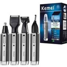 Kemei laddningsbar elektrisk allt -i -ett hårtrimmer för män grooming kit skäggtrimmer ansikts ögonbryn trimmer näsa rakapparat - Km6630