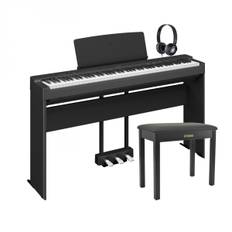 Yamaha P225 Digitalpianopaket, Svart