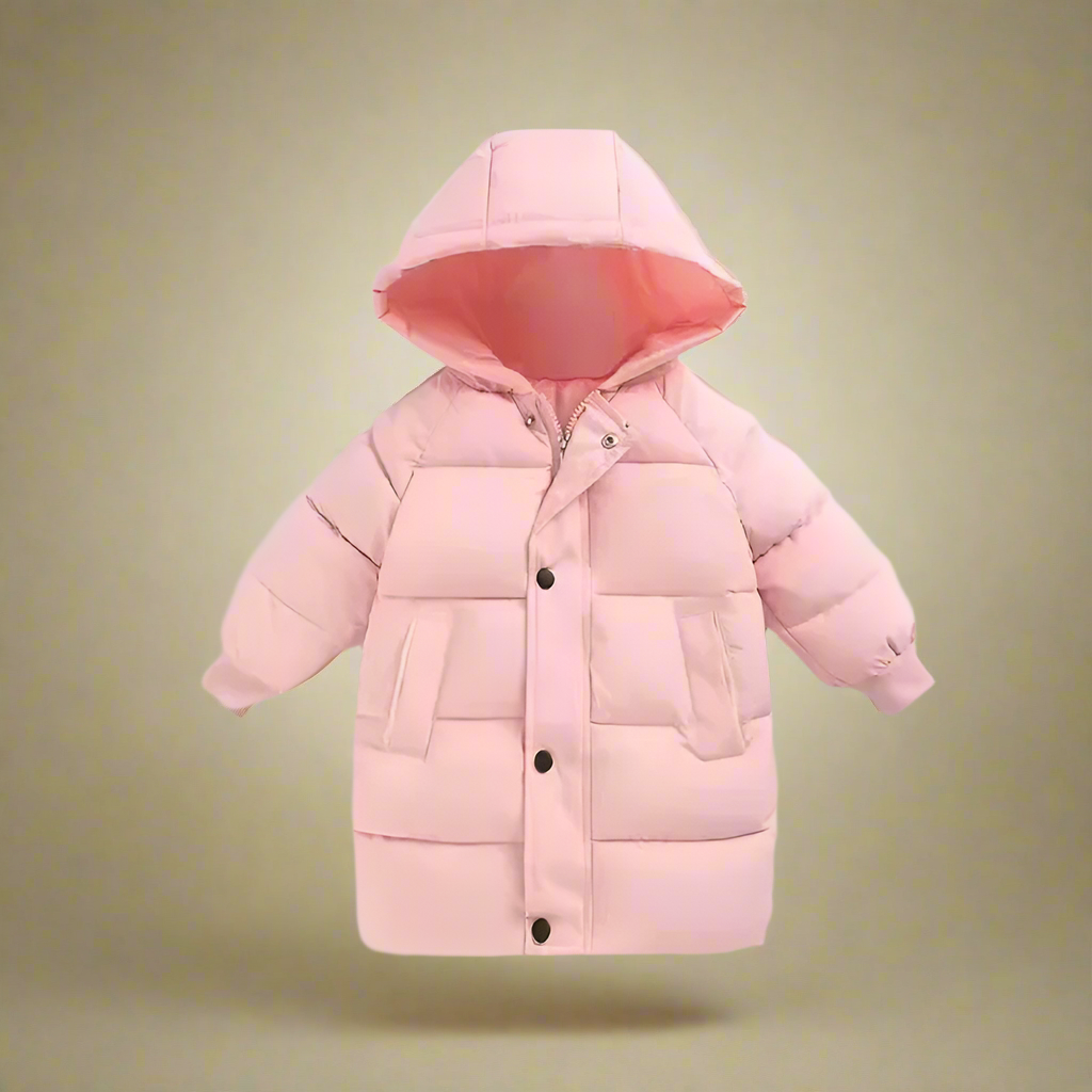 CuddleCoat – Mysig och skyddande – vinterjacka i bomull Rosa / 150 (8 år / 70 cm / 96 cm) | Pedagogiska Träleksaker