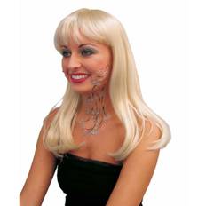 Lang blond paryk