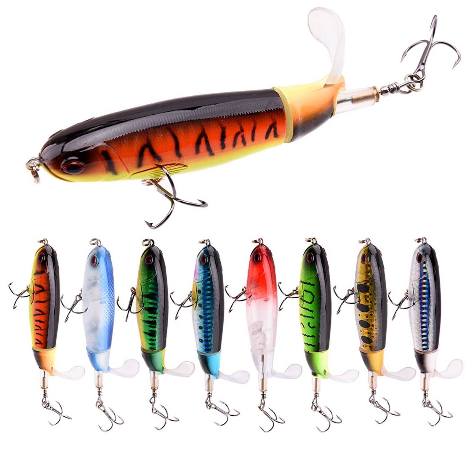 Fiske Efter , Whopper Plopping Med Flytande Roterande Stjärt För Öring , Topwater För gray