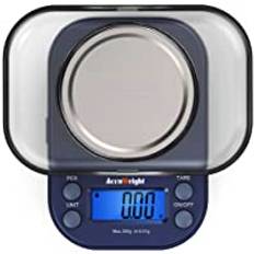 ACCUWEIGHT 255 digital labbvåg bärbar mini precision skala ficka smycken våg med bakgrundsbelysning LCD-skärm, tara och PCS-funktioner, 300 g, 0,01 steg elektronisk multifunktionell våg