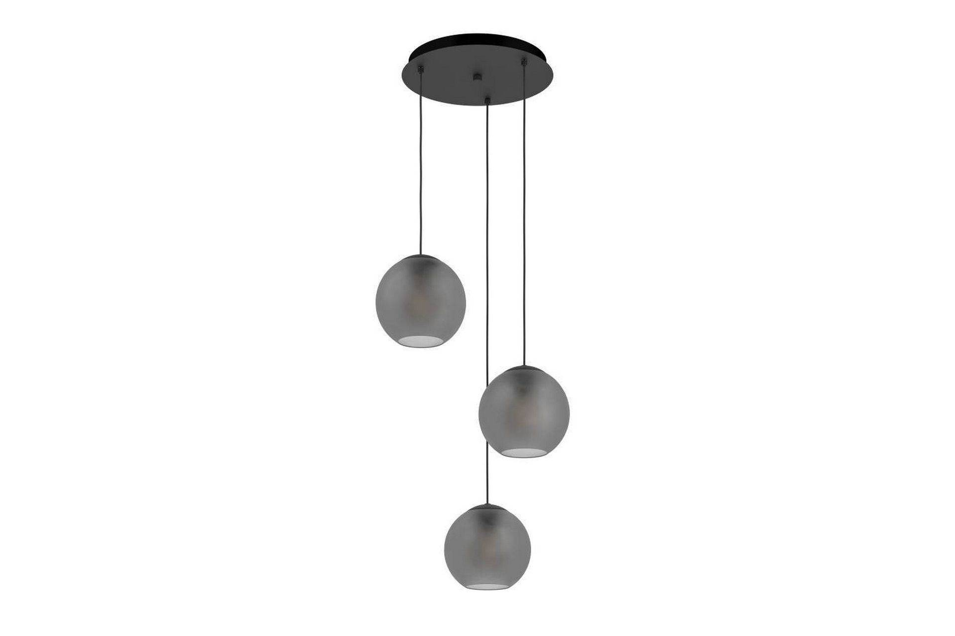 Eglo Takpendel Eglo Arangona Svart/Grå Rondell med 3 Lampor - Kökslampa & pendellampa