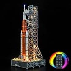 BrickBling LED-lampa för Lego 10341 NASA Artemis rymdlanseringssystem, tegelstenar ingår ej (RC-versionsljus)