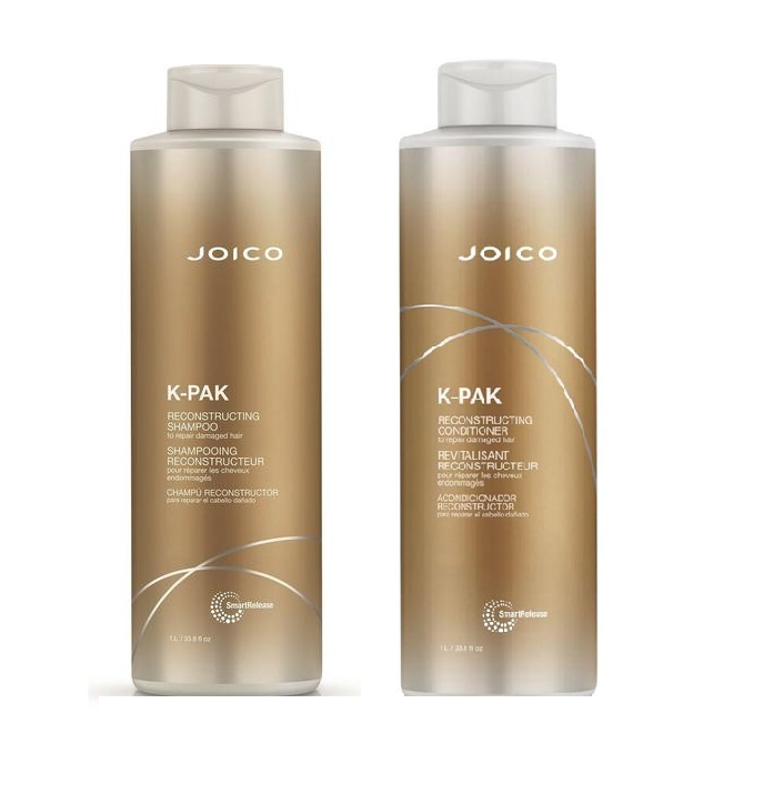 Joico - K-Pak Reconstucting Shampoo 1000 ml  + Joico - K-Pak Reconstructing Conditioner 1000 ml - Fri fragt og klar til levering - Prismatch
