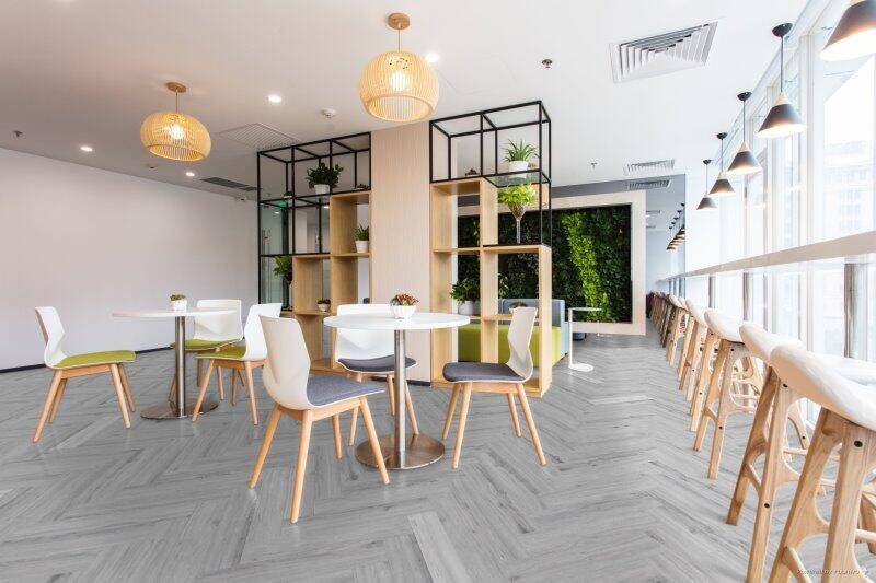 SPC vinyl klikgulv - Sildeben, Ice Oak P1007.