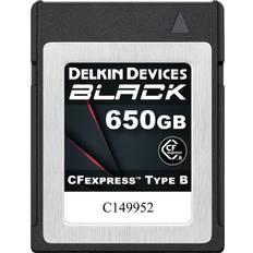 Delkin Black Cfexpress Card Type B R1725/w1530 650gb 650gb Cfexpress-kort, Typ B