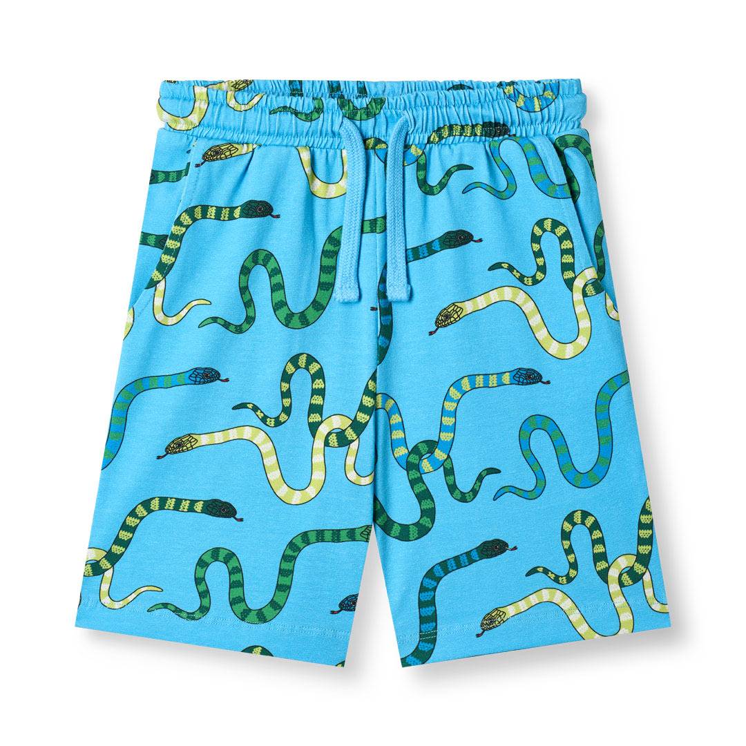 Gala shorts med slanger - Pool blue / 5-6