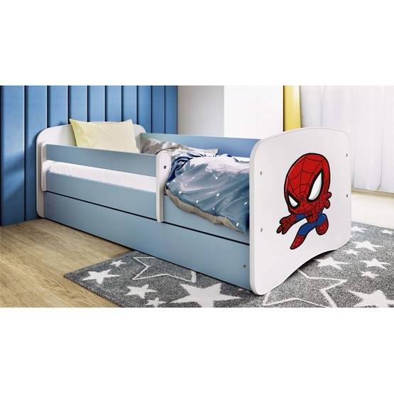 Kocot Kids Barnsäng - Babydreams Blå - Spindelmannen 160x80 Cm