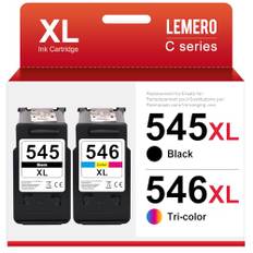 Lemero 545XL 546XL Patronen Kompatibel für Canon Druckerpatronen 545 546 XL Multipack PG-545 CL-546 für Canon Pixma MX495 TS3350 TS3150 TS3151 MG2555s MG2550s MG3050 MG3051 MG2950 TR4551