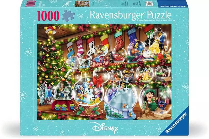Ravensburger Pussel 1000 bitar - Disney Christmas Snow Globes