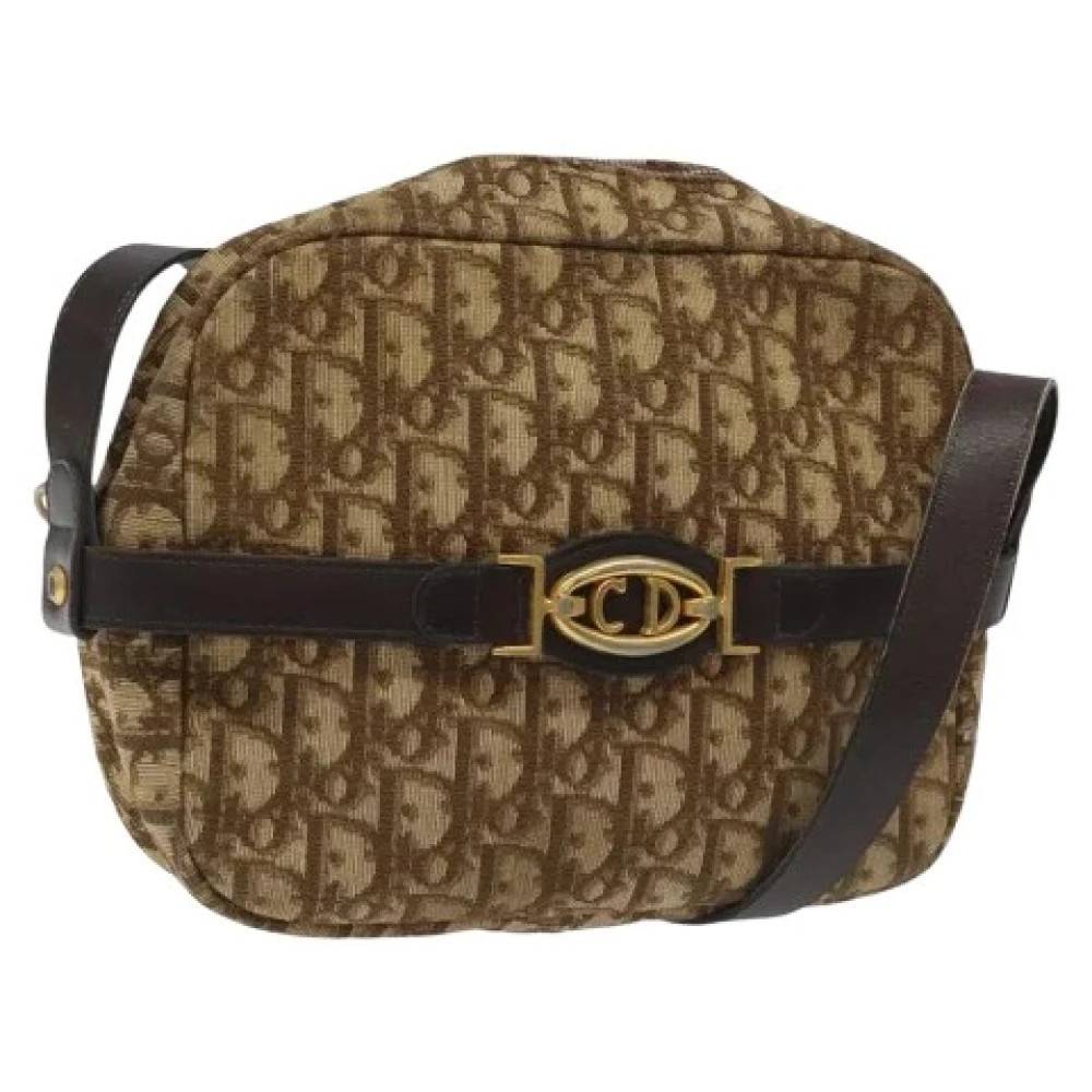 Dior Vintage Pre-owned Canvas Skuldertaske - Vintage - Dame - Brun - ONE SIZE - Uld
