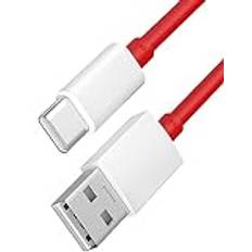 ACOCOBUY Supervooc USB C-kabel laddning för OnePlus 12, 1M 10A USB typ C-kabel snabbladdning varp laddning för OnePlus Nord 3 2T/Nord CE 2 3 Lite/N300/11/10T/10 Pro/9/8 Pro/7T Pro/7Pro/6T/5T/Reno10