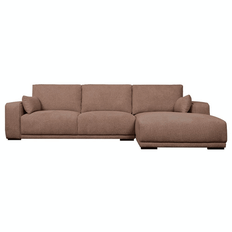 California sofa med chaiselong - Højrevendt - Rust